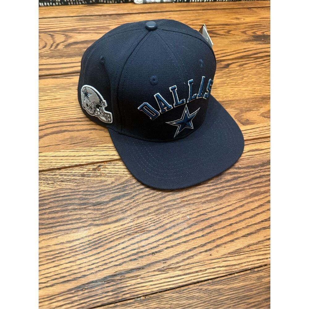 NFL Pro Standard Navy Dallas‎ Cowboys Stacked Logo Snapback Baseball Cap Hat NWT
